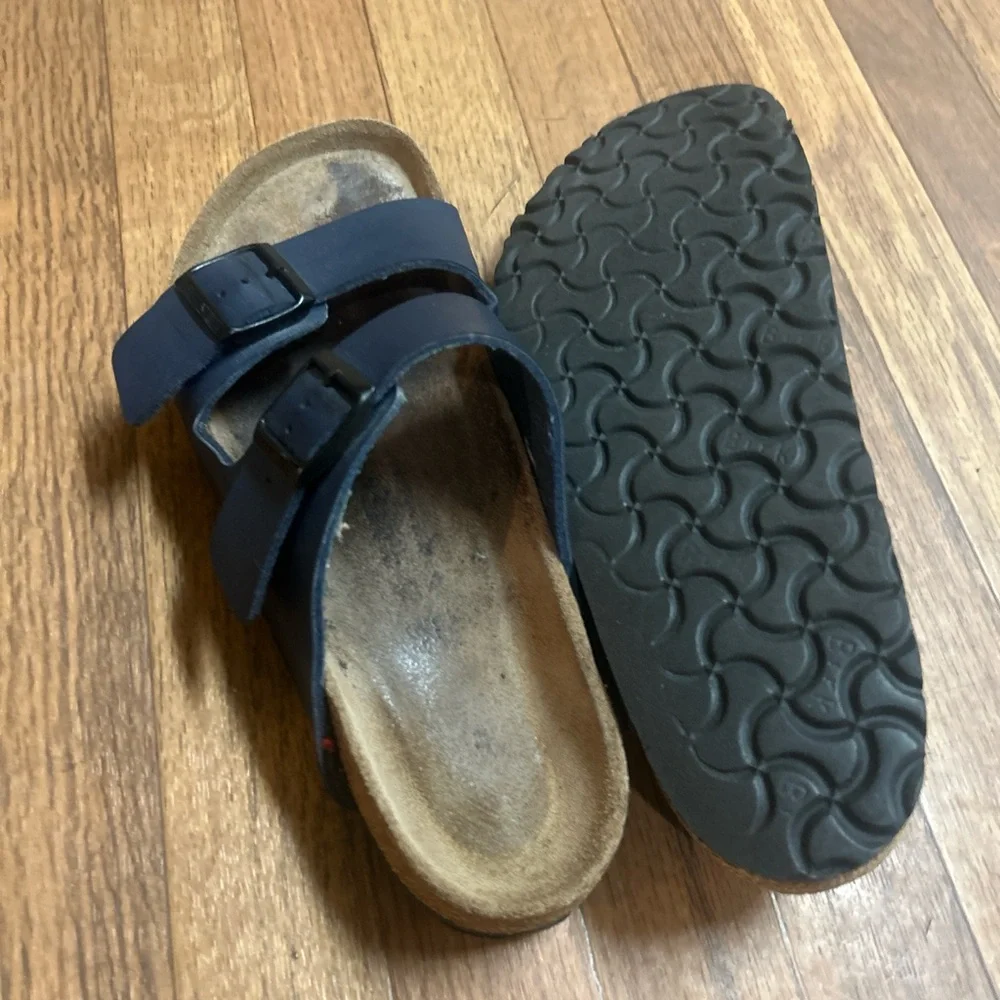 Birkenstock Navy Blue Double Strap Sandals